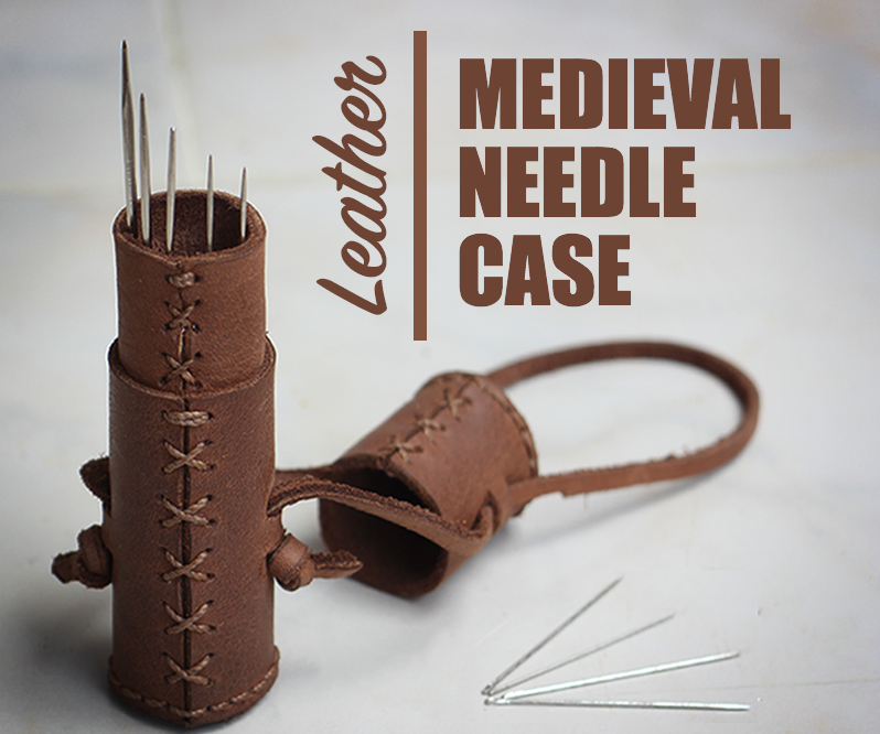 Medieval Leather Needle Case