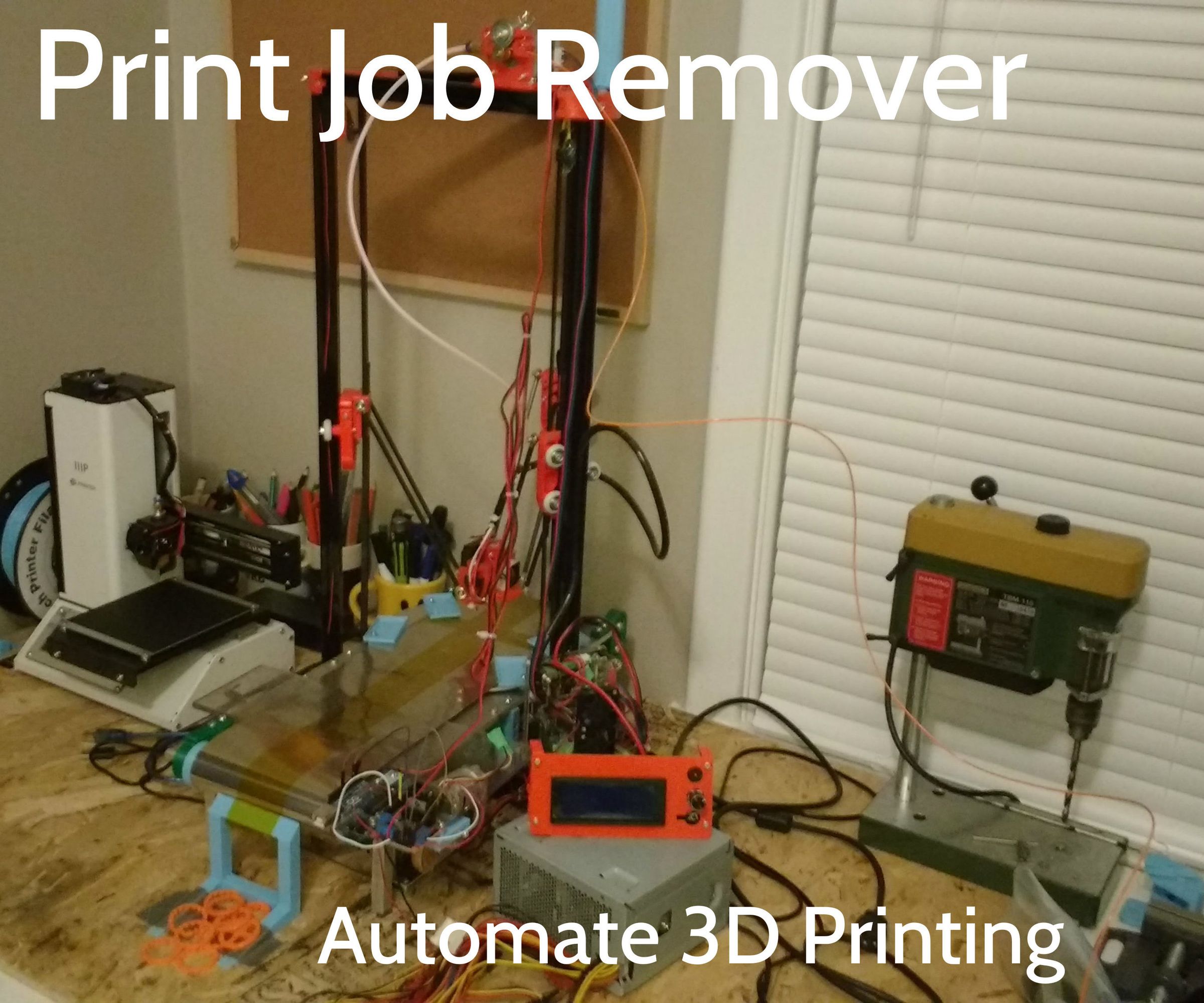 Turn Your 3D Printer Into a Factory: Automatically Remove Parts