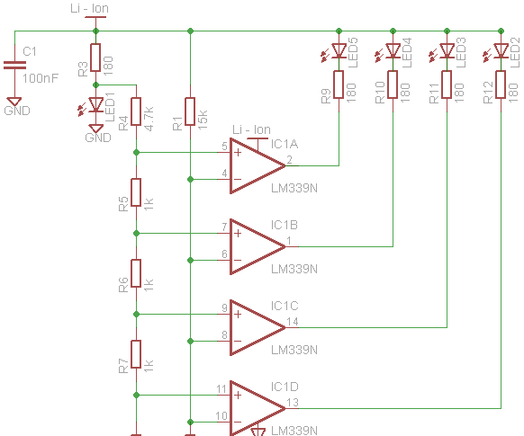 Li - Ion Battery Level Indicator