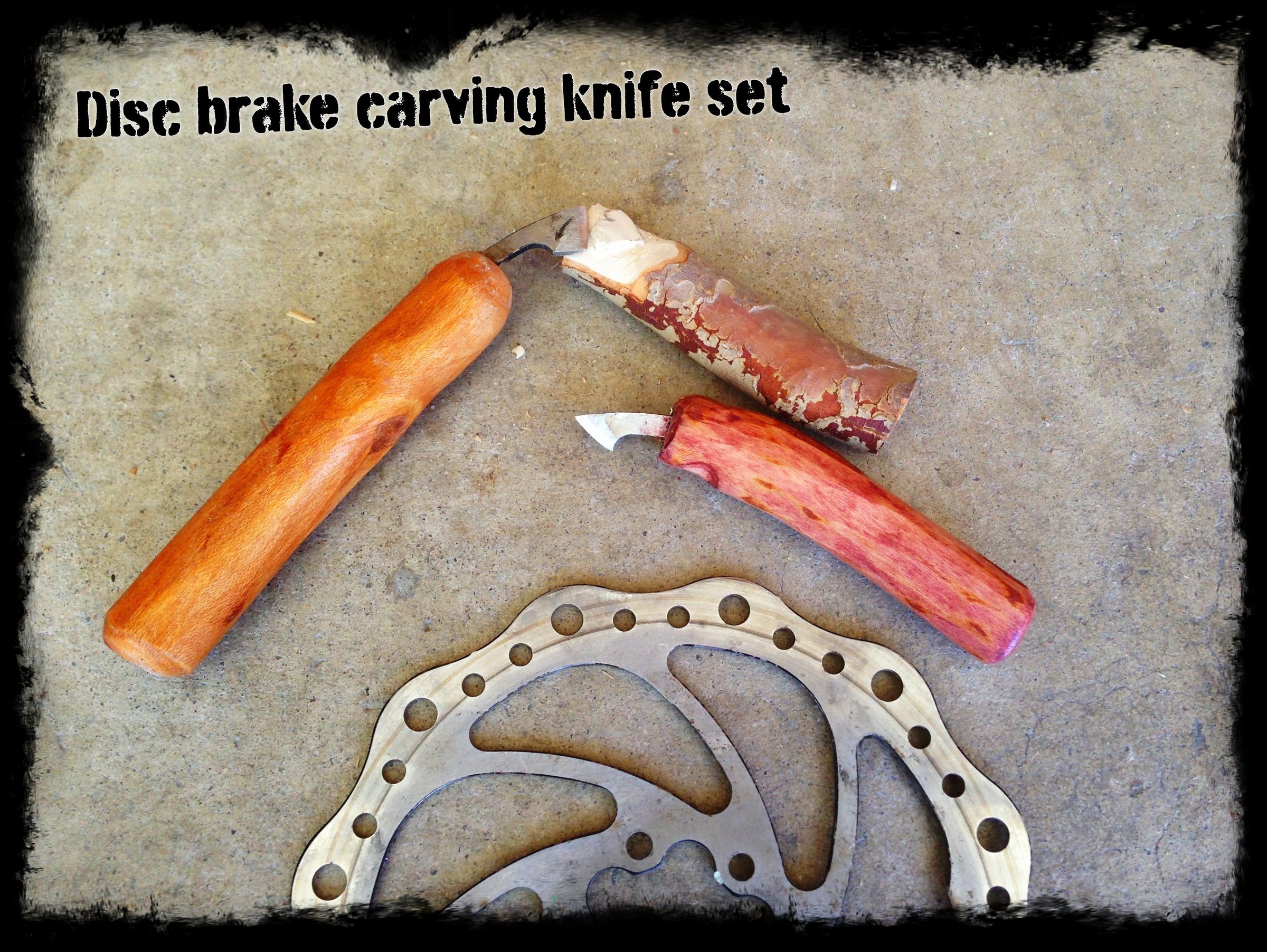 Build a Bike Disk Brake Carving Knife Set