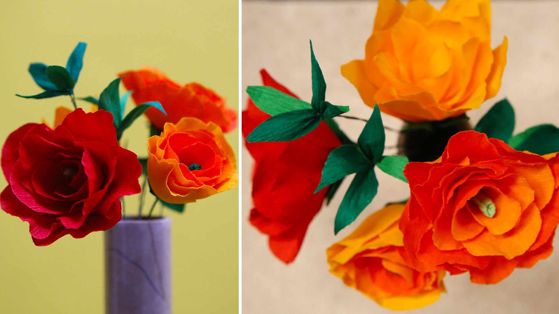 DIY Crafts How to Make Crepe Paper Rose Flower Instructables