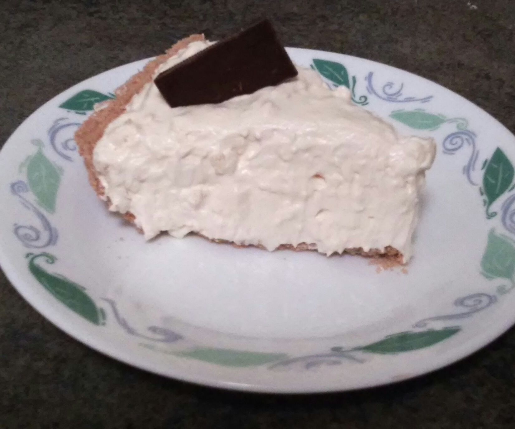 No Bake Eggnog Pie