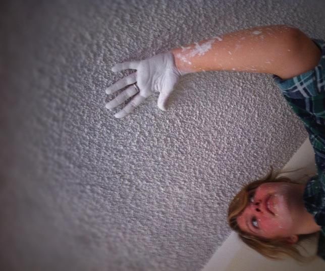 A Whiter, Brighter Vermiculite Ceiling - Painting by Roller...