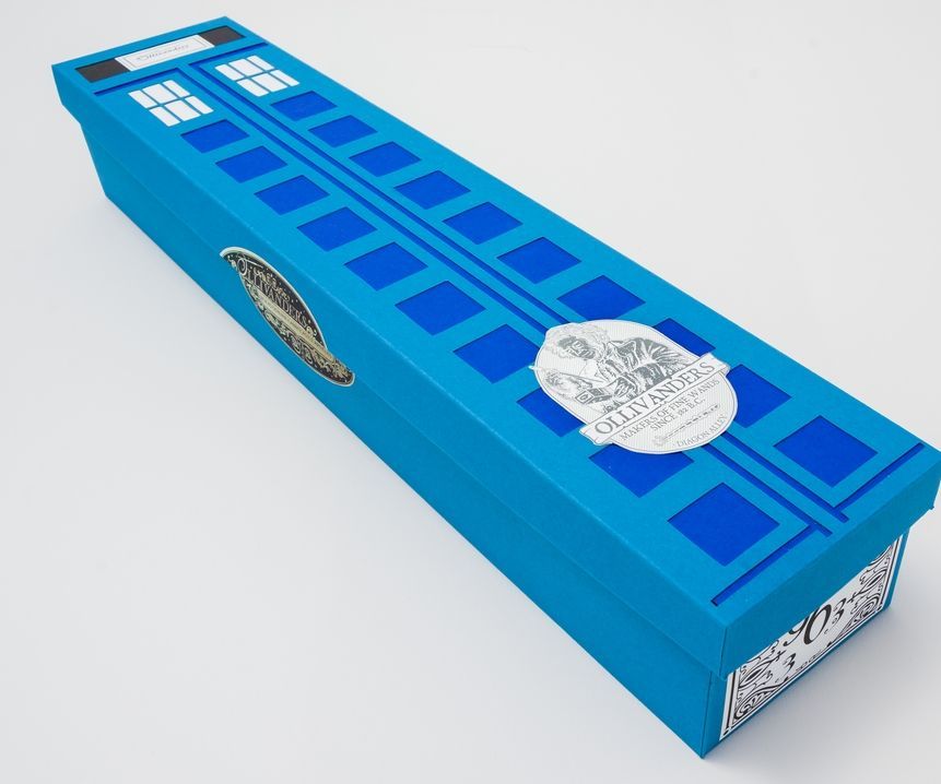 TARDIS-inspired Fitted Wand Box