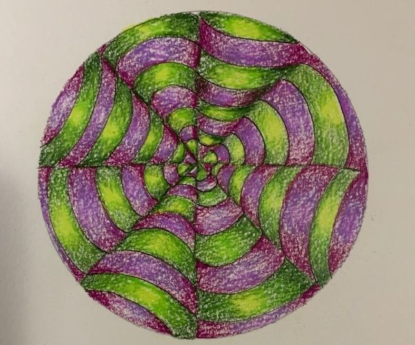 RIPPLED PAPER DRAWING