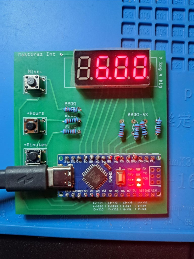 DIY Clock With Arduino Nano and PCB : 5 Steps - Instructables