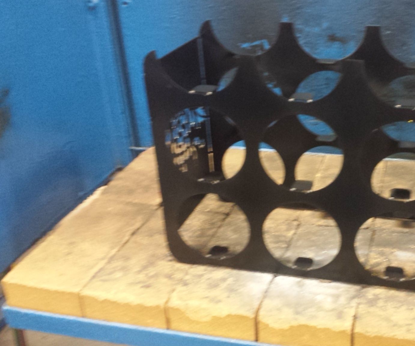 Sheet Metal, Plasma Cut, 9 Bottle, Wine Rack