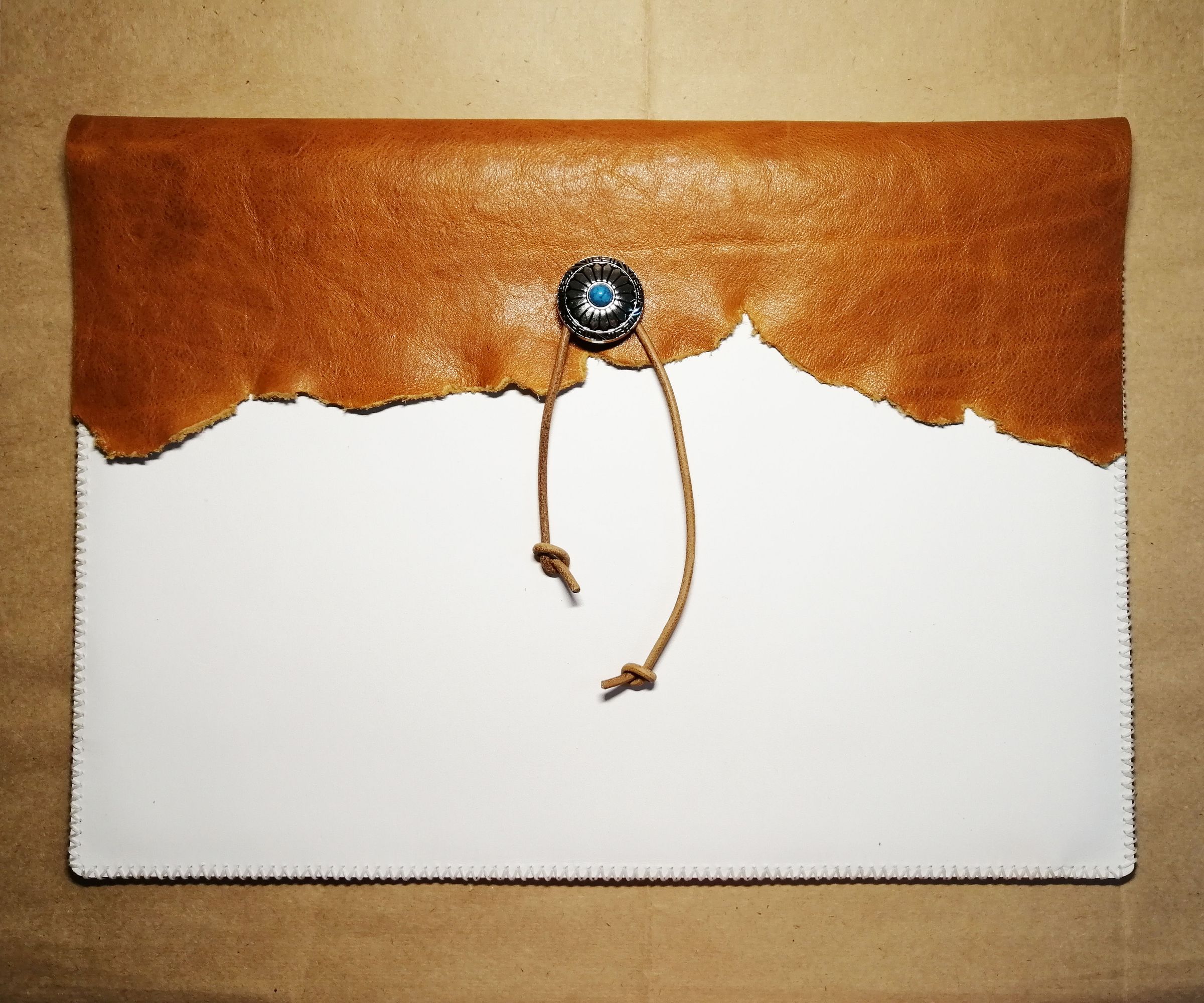 An Indian Style Leather Handbag
