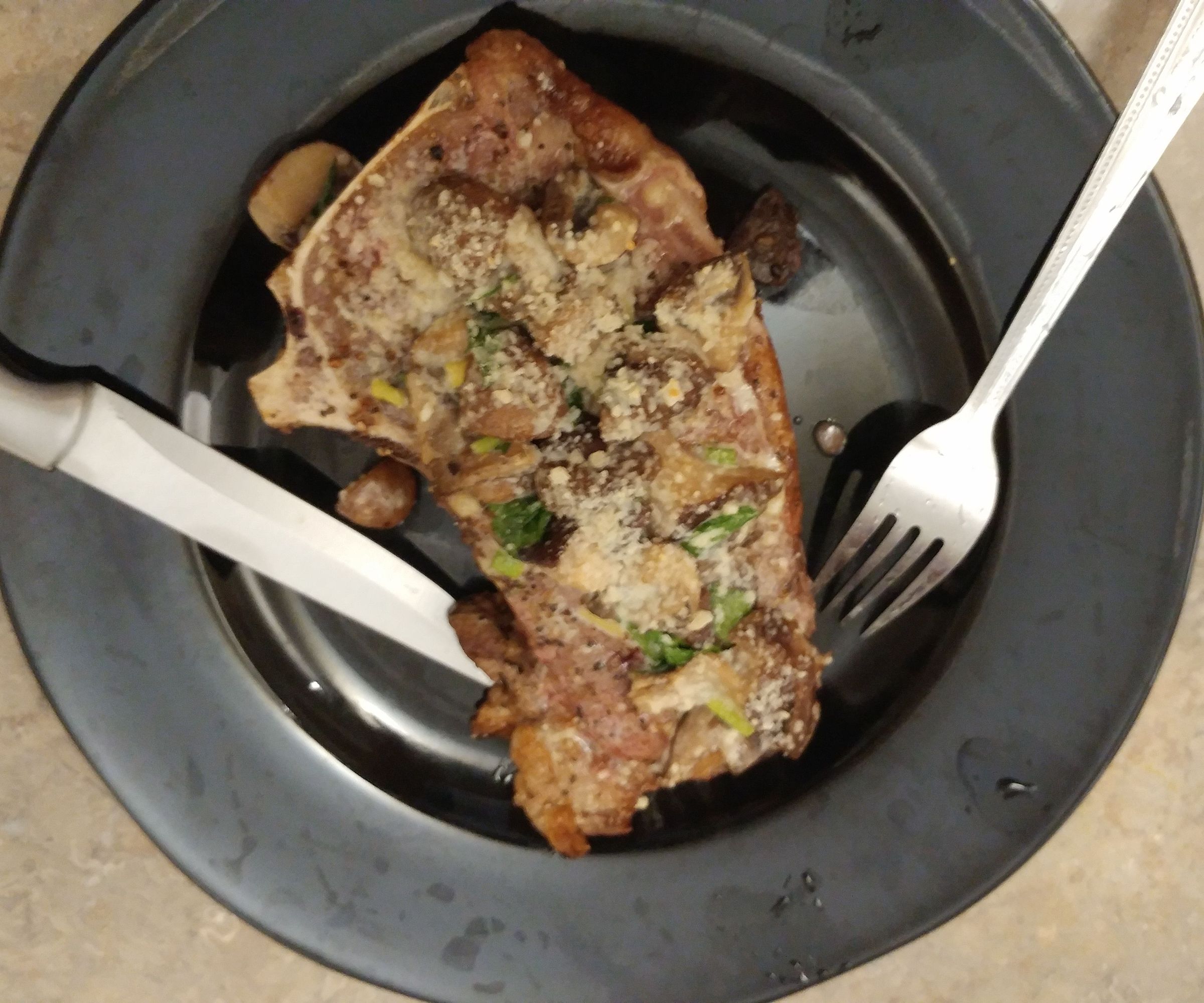 Club Steak With Mushrooms