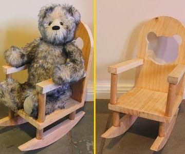 Mini Rocking Chair for a Teddy Bear