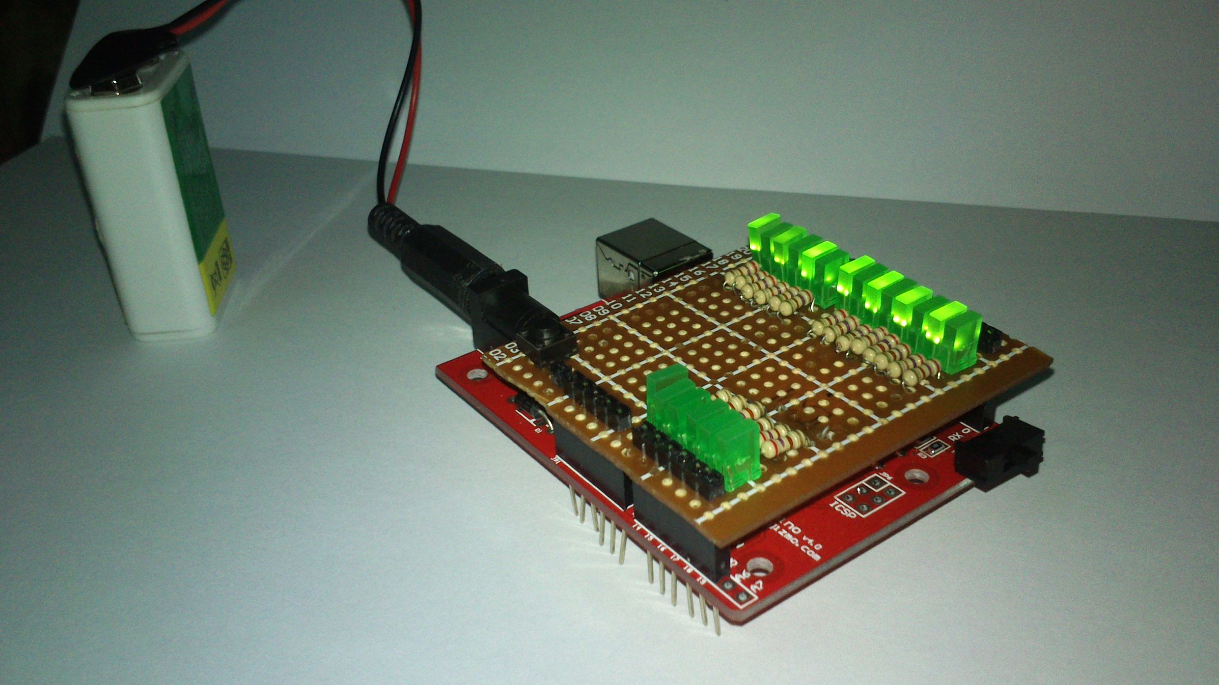 D-Led Shield v1.0 (for monitoring)