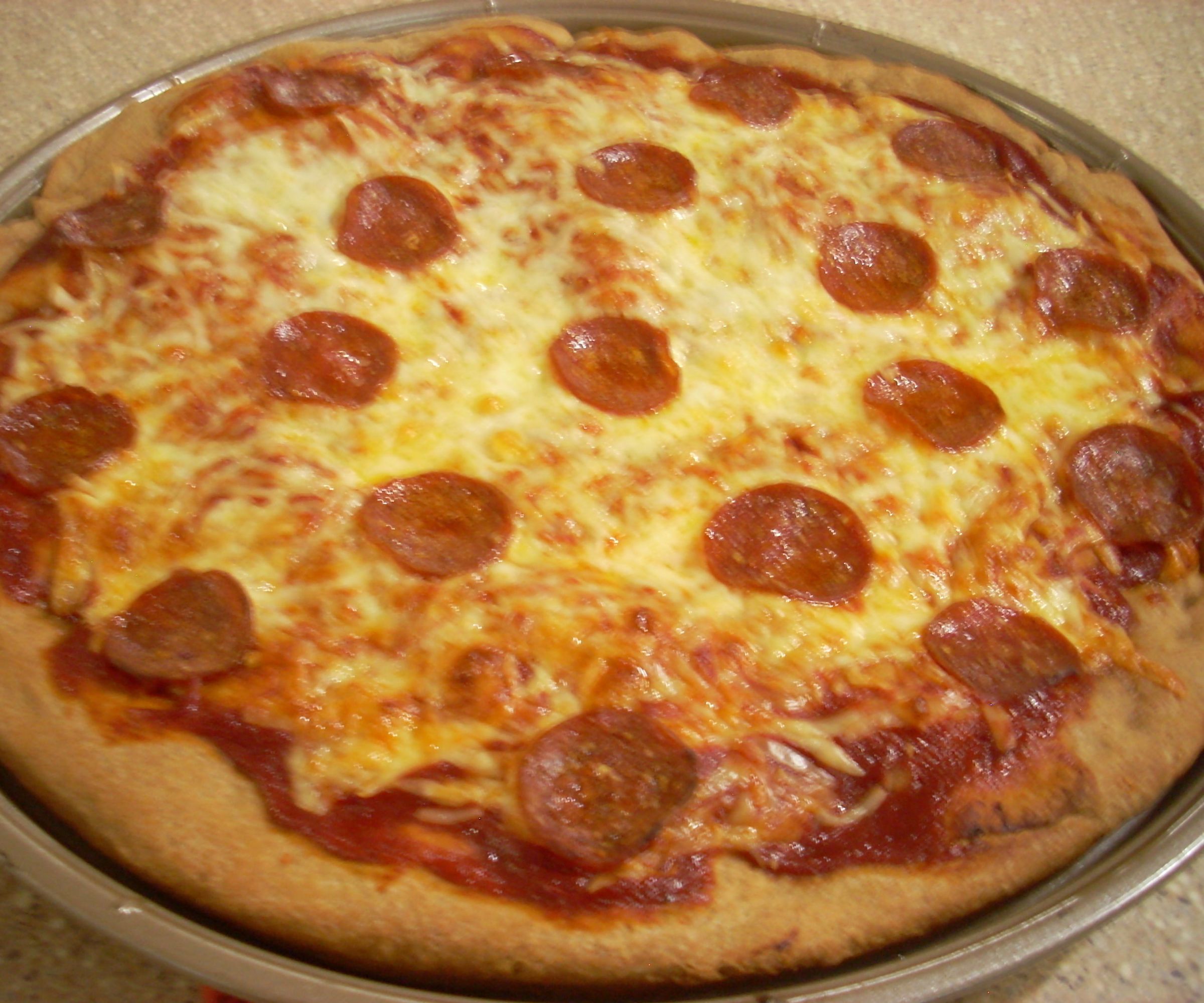 Pepperoni Pizza With Homemade Sauce