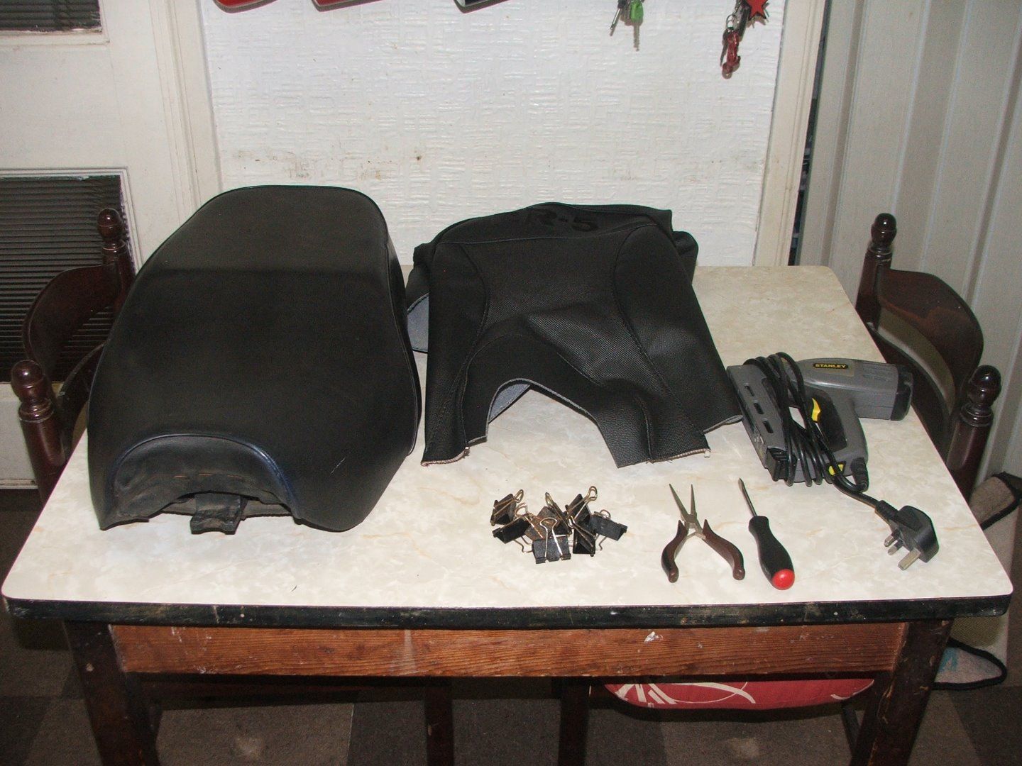 Recovering a Motorcycle Seat 6 Steps (with Pictures) Instructables
