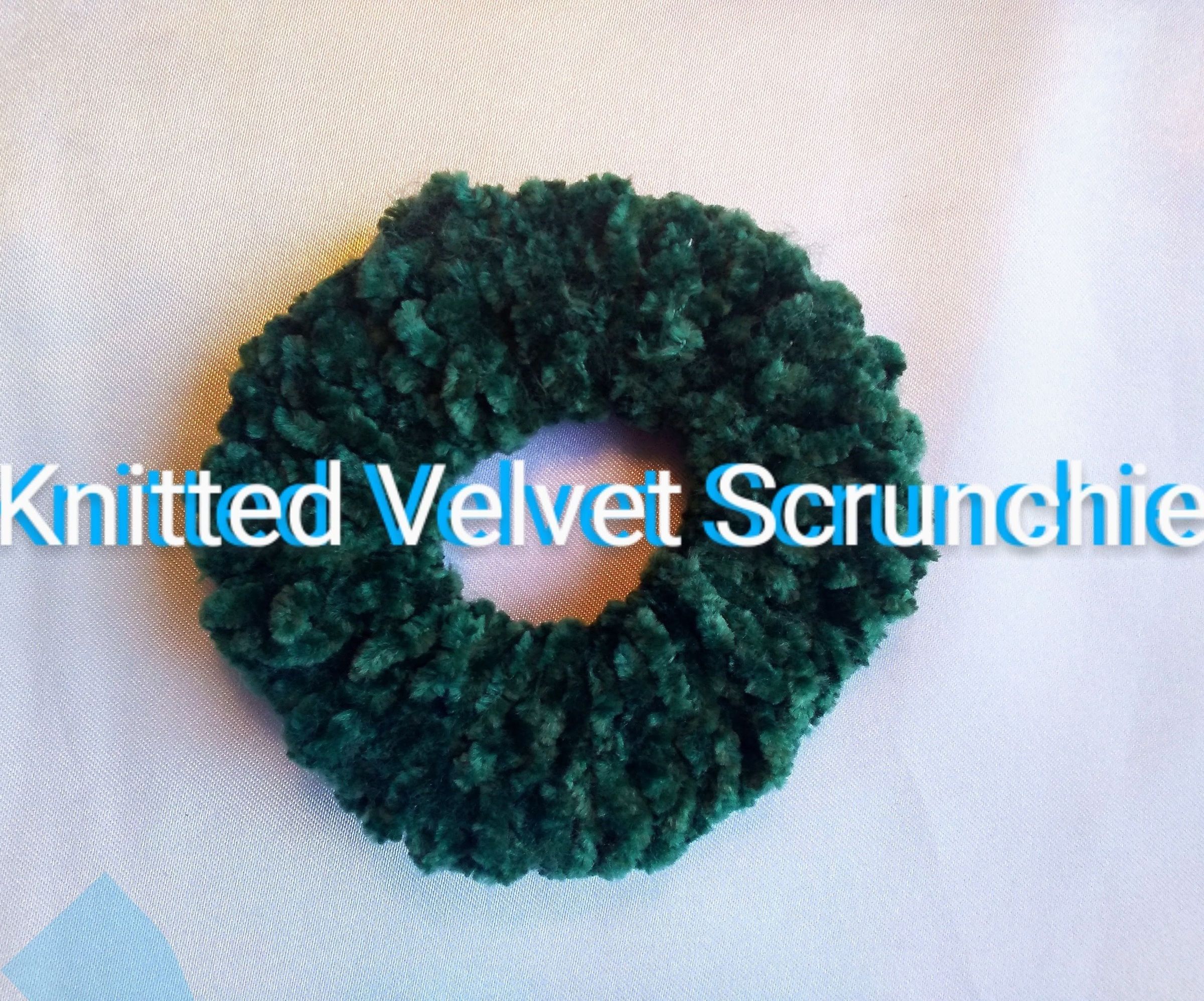 Knitted Scrunchie