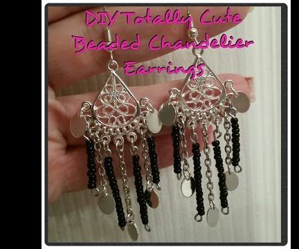 DIY Totally Cute Beaded Chandelier Earrings