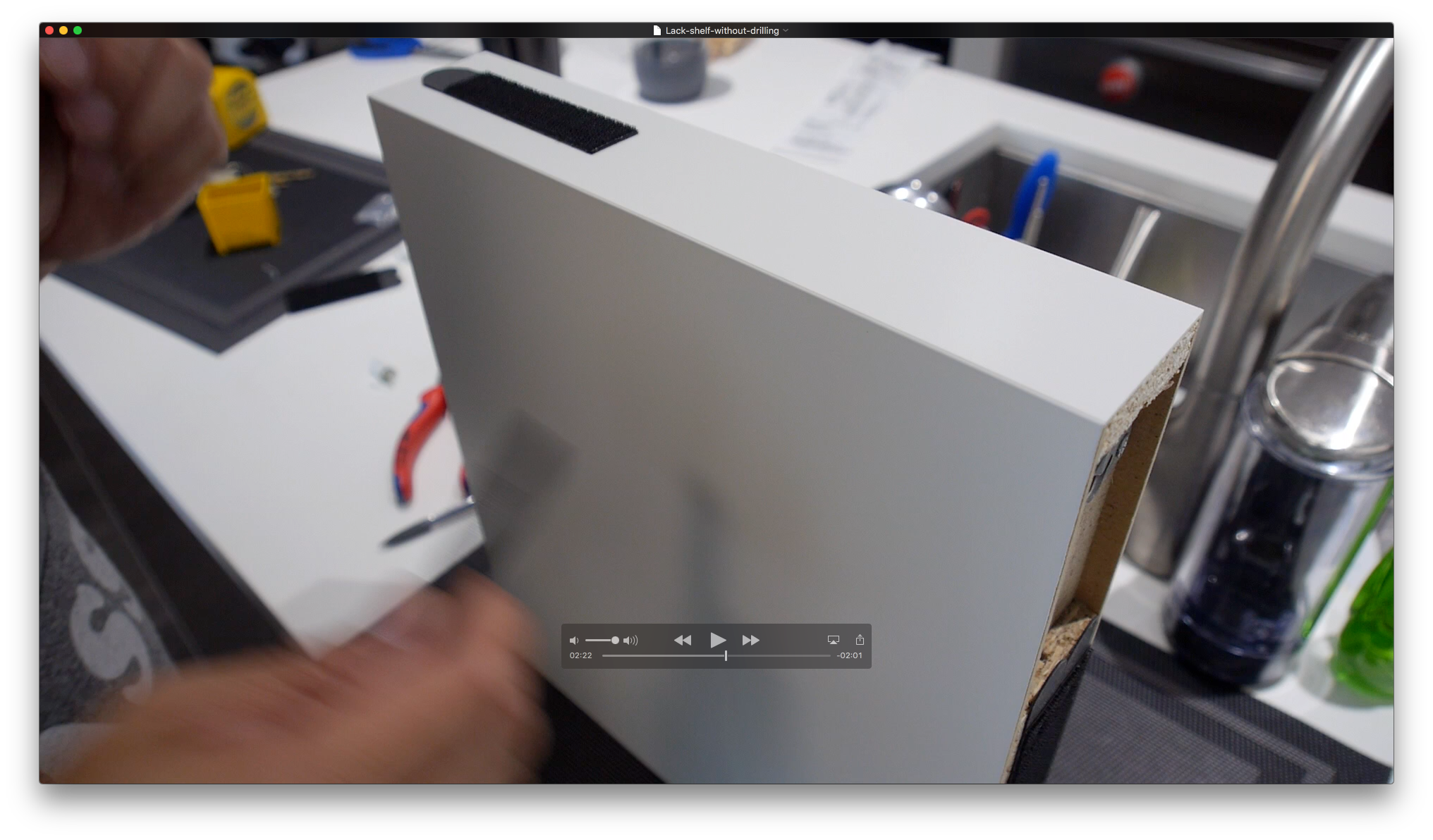 IKEA Lack Shelf Without Drilling or Nails 6 Steps (with Pictures