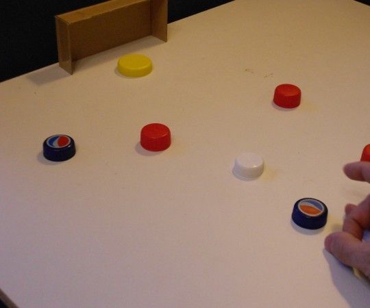 Table Soccer Game With Bottle Caps