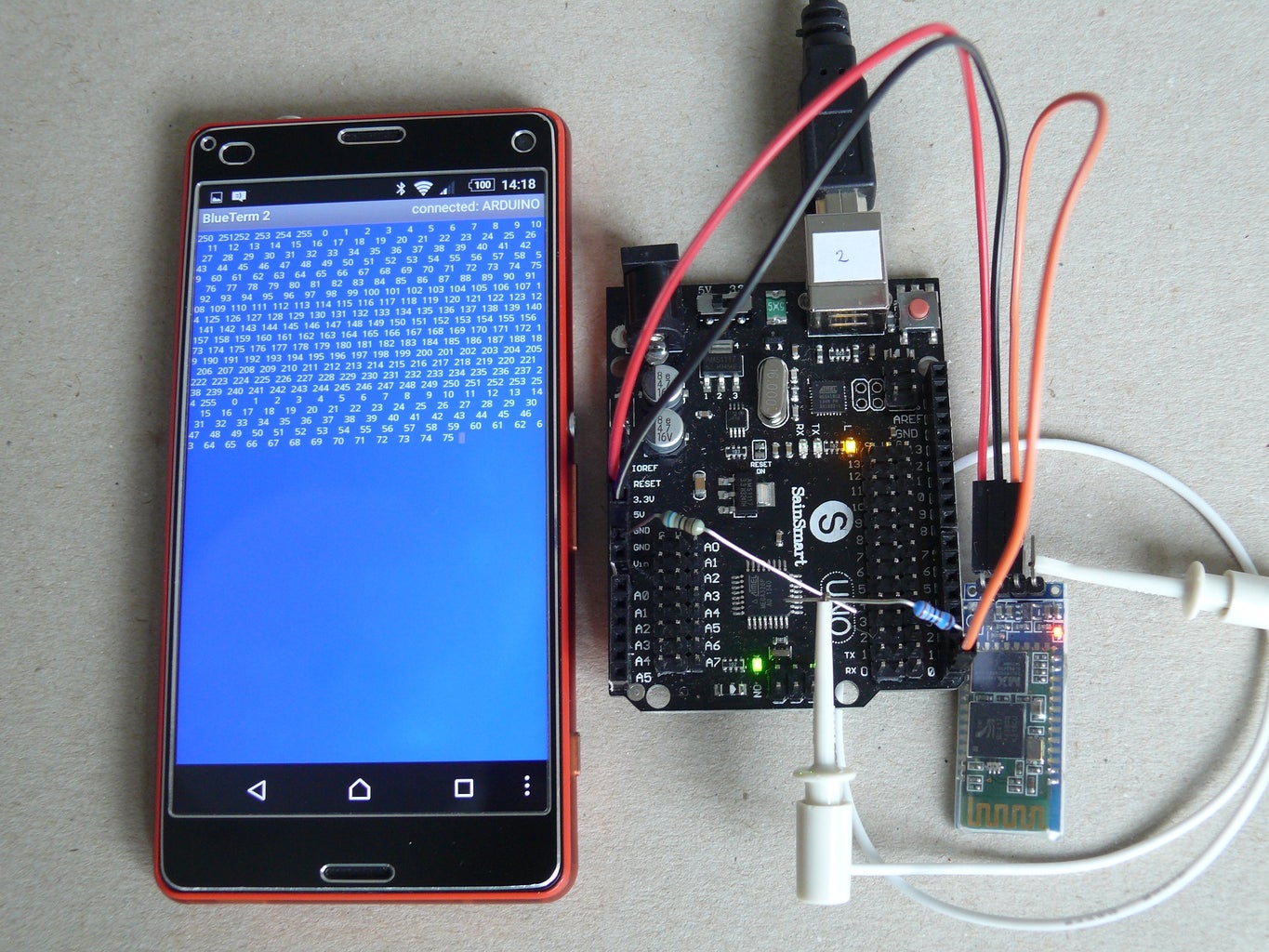 Arduino Smartphone Coms/Serial Monitor Via Bluetooth HC-05, HC-06