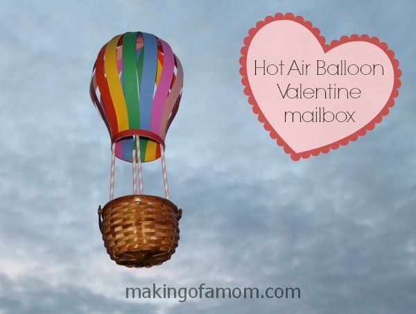 Hot Air Balloon Valentine Mailbox