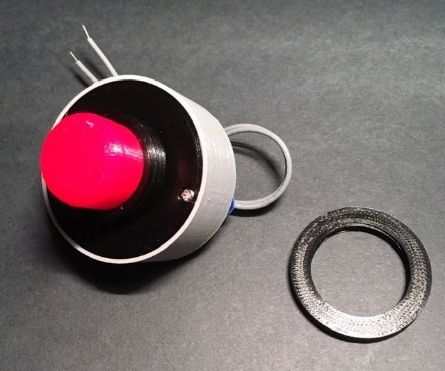 Mostly 3D Printed Push Button