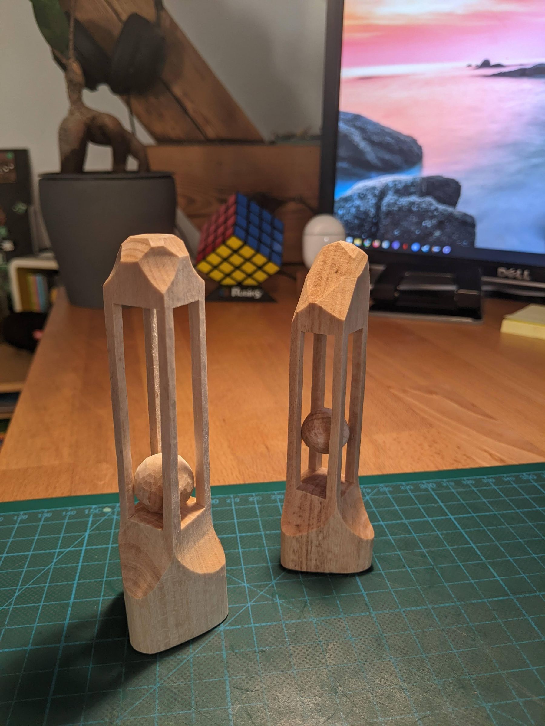 How to Carve a Ball in a Cage Out of Wood 9 Steps (with Pictures