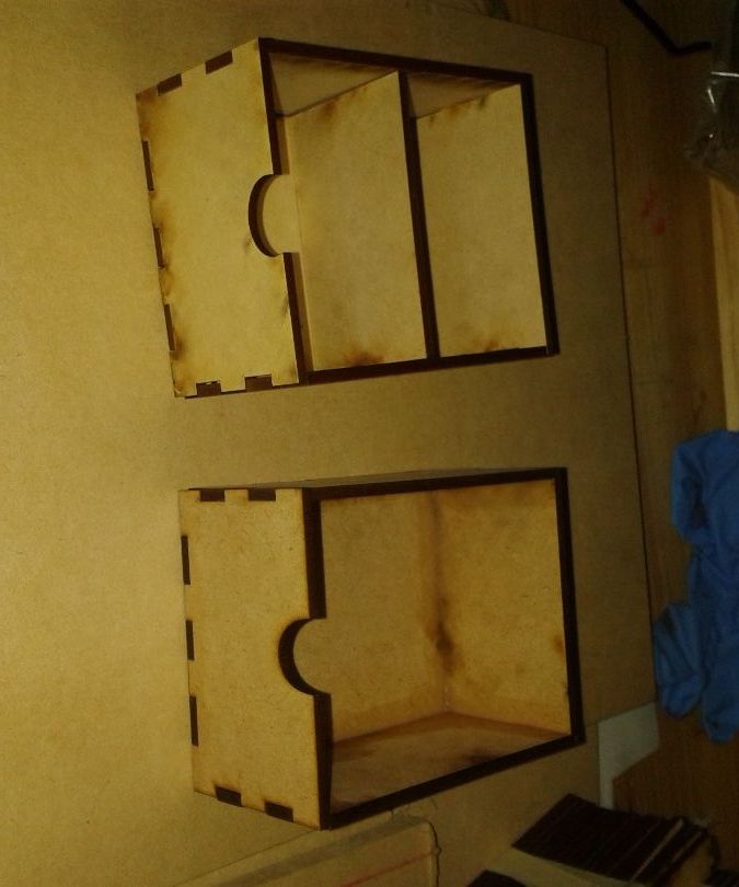 Boxes for different things (screws, washers, nails)