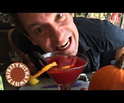 Kevin Brauch's Blood and Guts Cocktail.  Would You DARE to Try This "flesh Fruit" Cocktail?