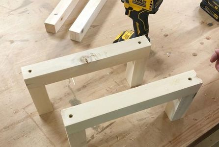 Assemble Back and Sides of Towel Rack.