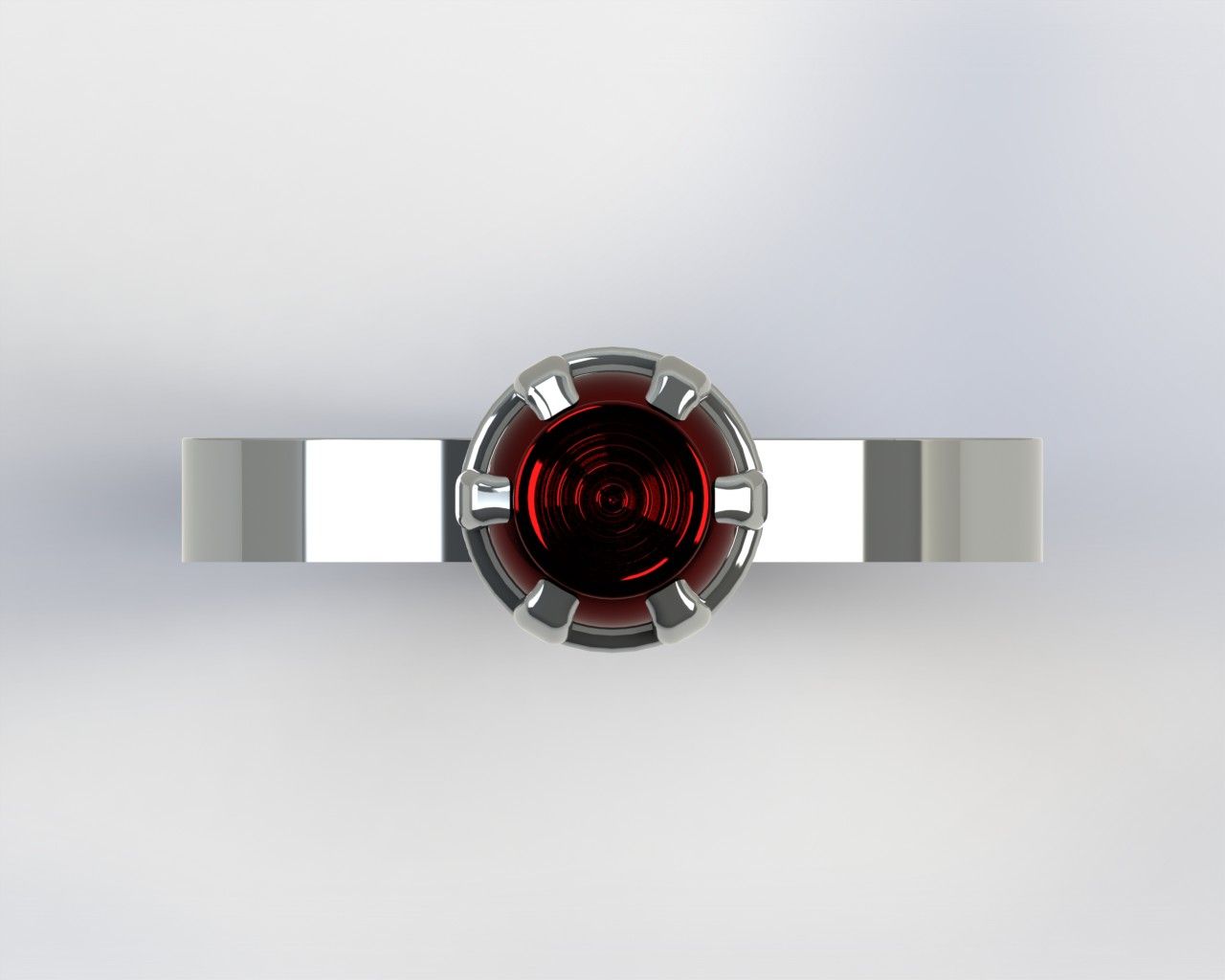 3D Gemstone Ring