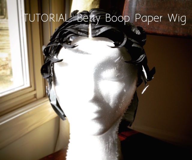 TUTORIAL: Betty Boop Paper Wig