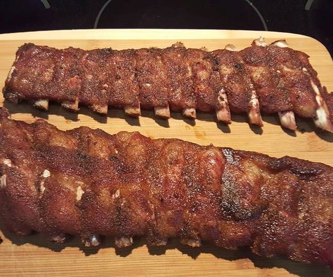 Smoked St. Louis Cut Ribs With Glaze