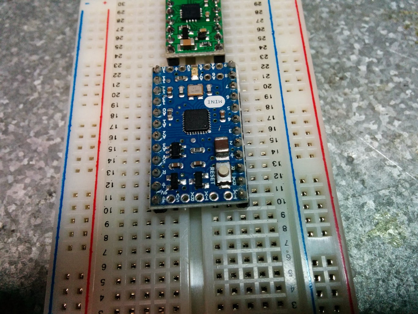 Arduino Mini Breadboard FTDI Adapter