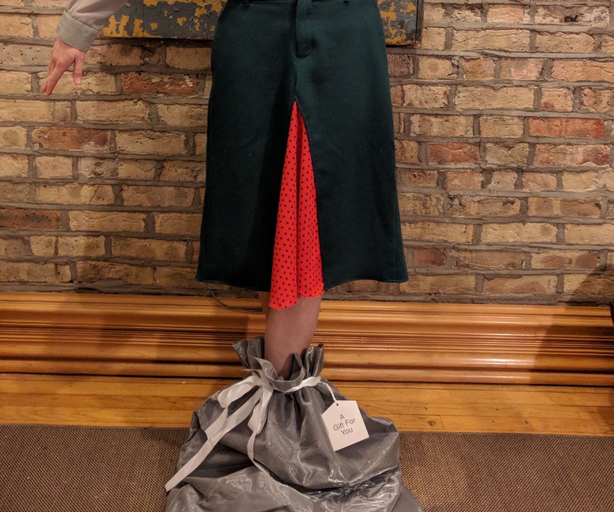 Up-cycled Holiday "Tree Skirt"