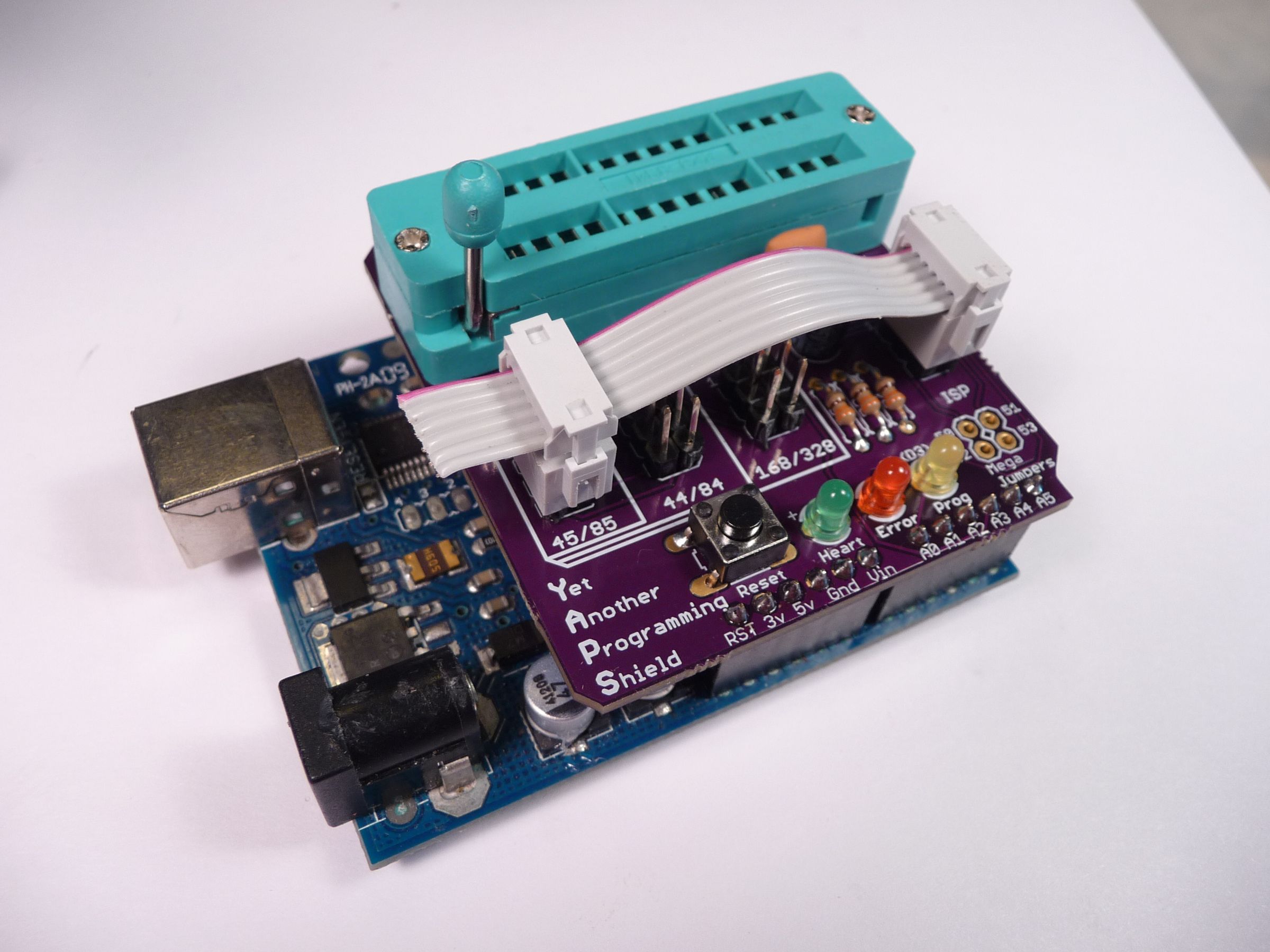 Programmatore ISP AVR Per Arduino - Shield Per Bruciare Bootloader Su ...
