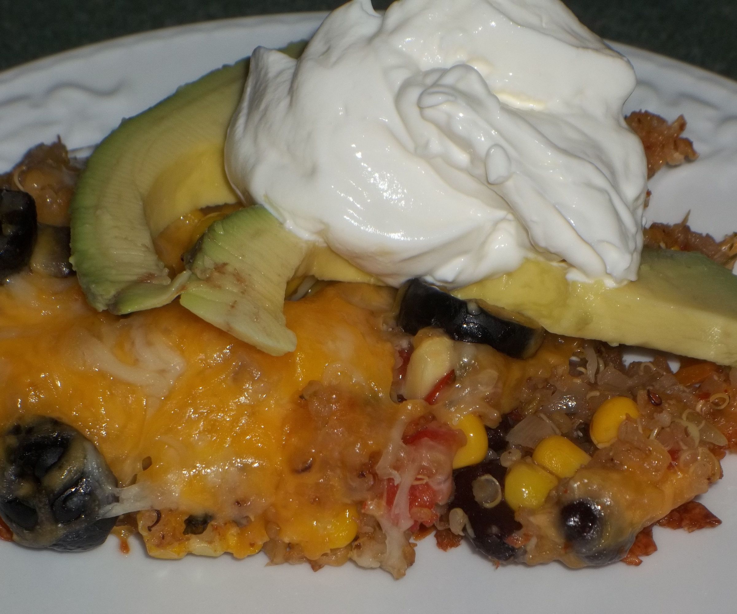 Quinoa Black Bean Casserole