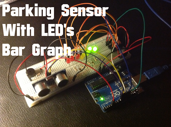 Arduino - Ultrasonic Sensor With LED's and Buzzer