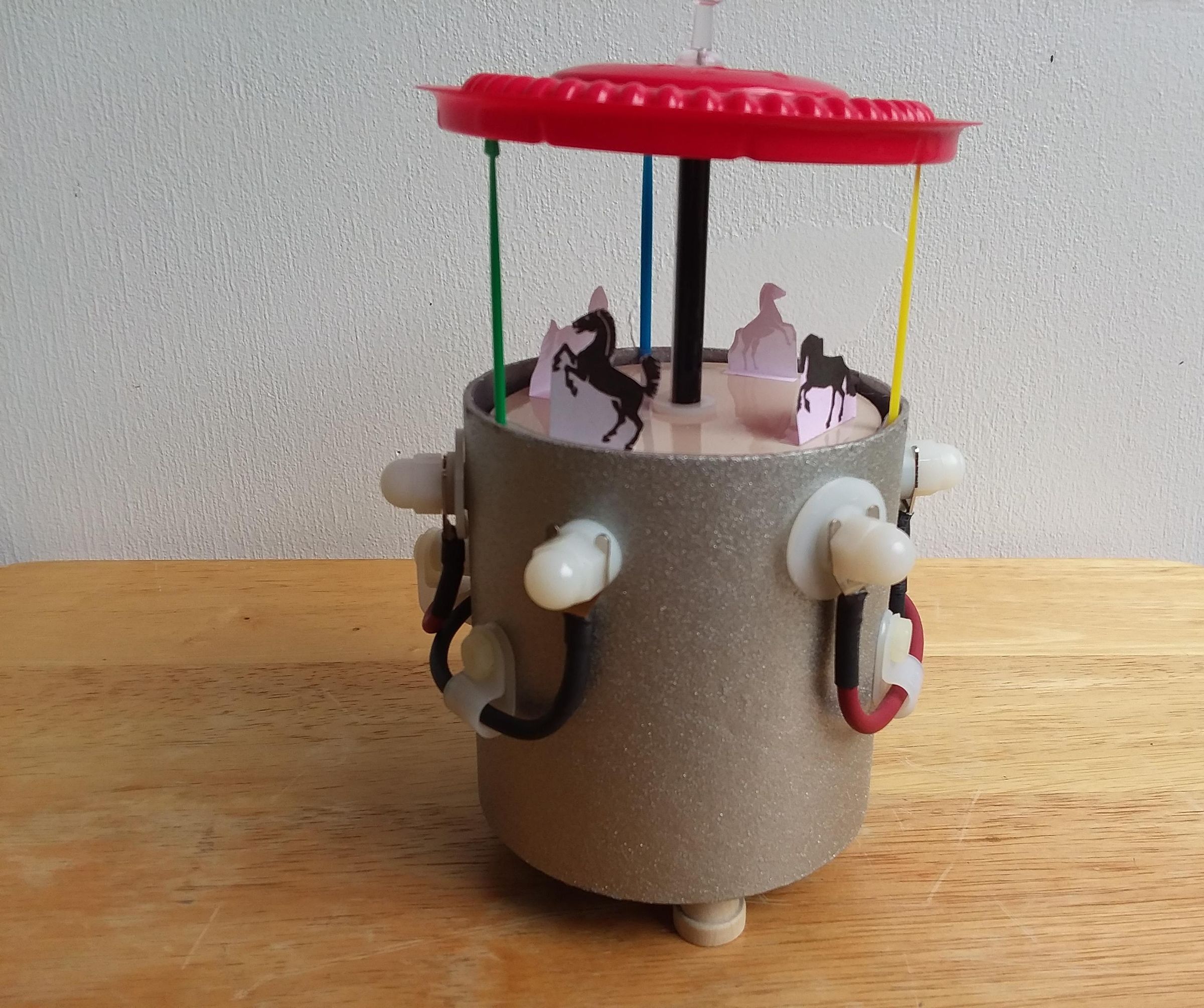 Electrostatic Carousel Made From Recyclables