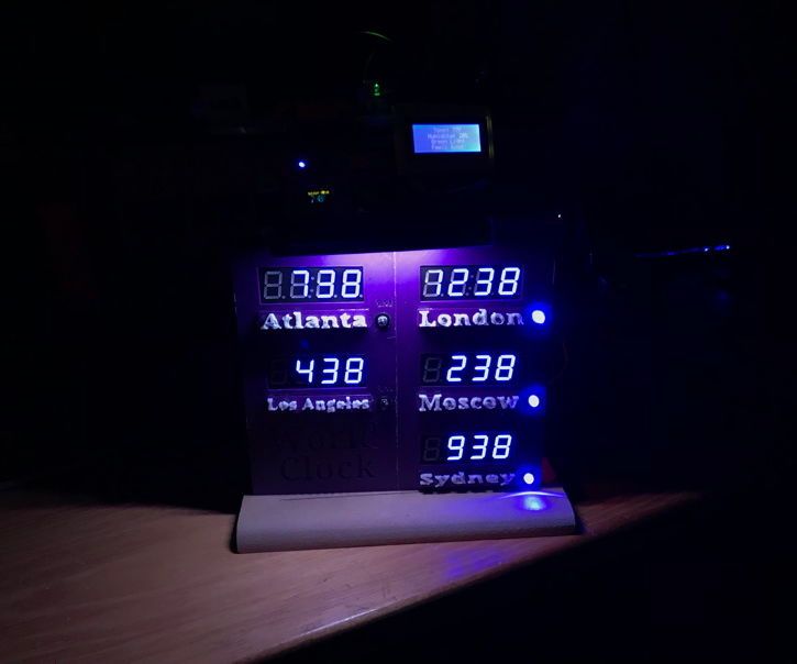 Around the World Time Clock