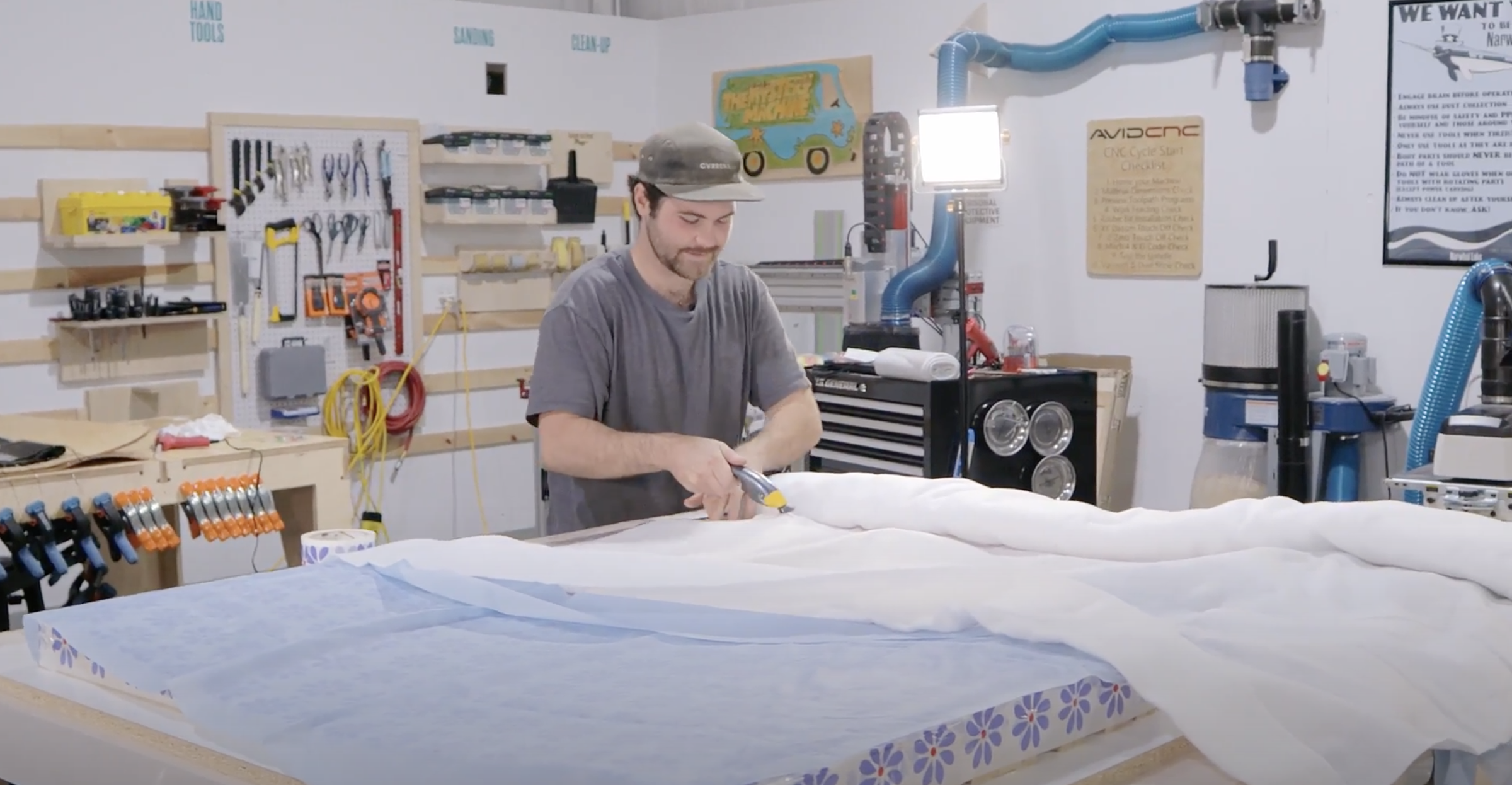 DIY Composite Layup and Vacuum Bagging Making a Carbon Fiber RipSurf