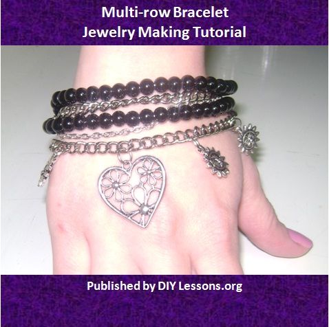Multi-row Bracelet Jewelry Making Video Tutorial