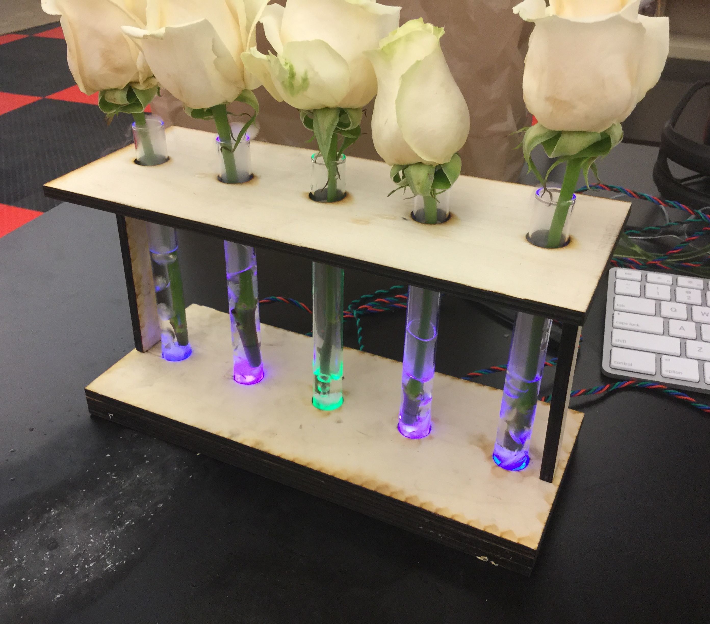 LED Test Tube Vase