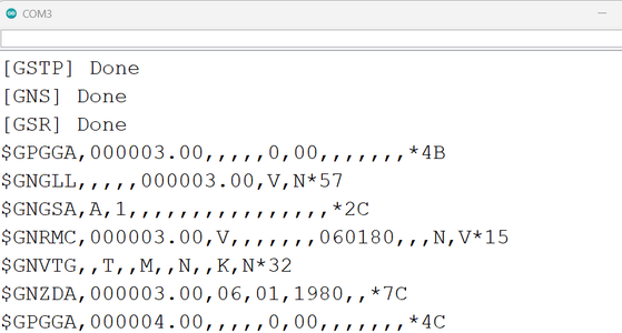Getting the Serial Readings: