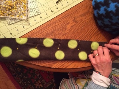 Sew Long Ends of Patterned Fabric Together