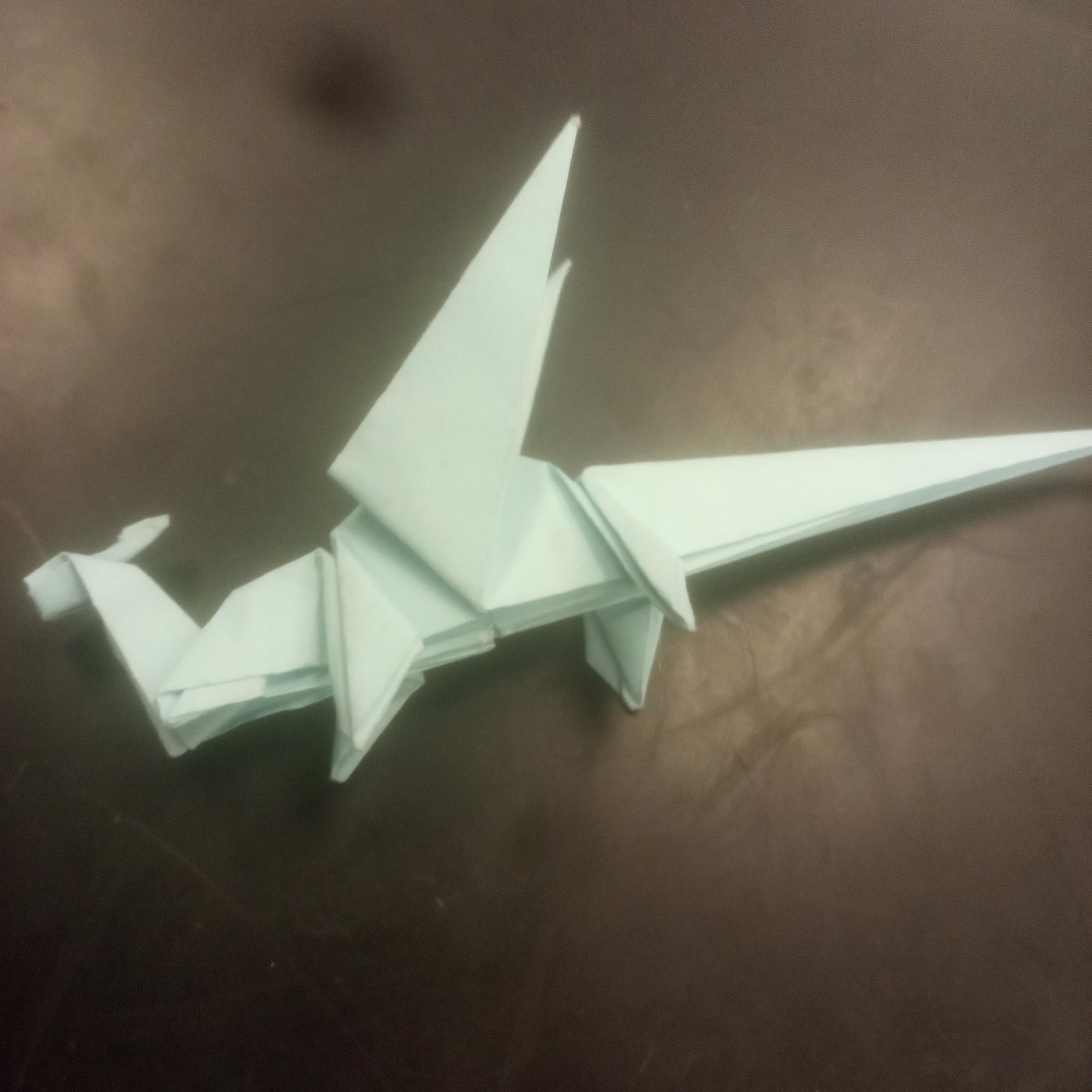 One-Step Origami Dragon Tutorial | Easy Paper Folding Guide, image size:1024x1024