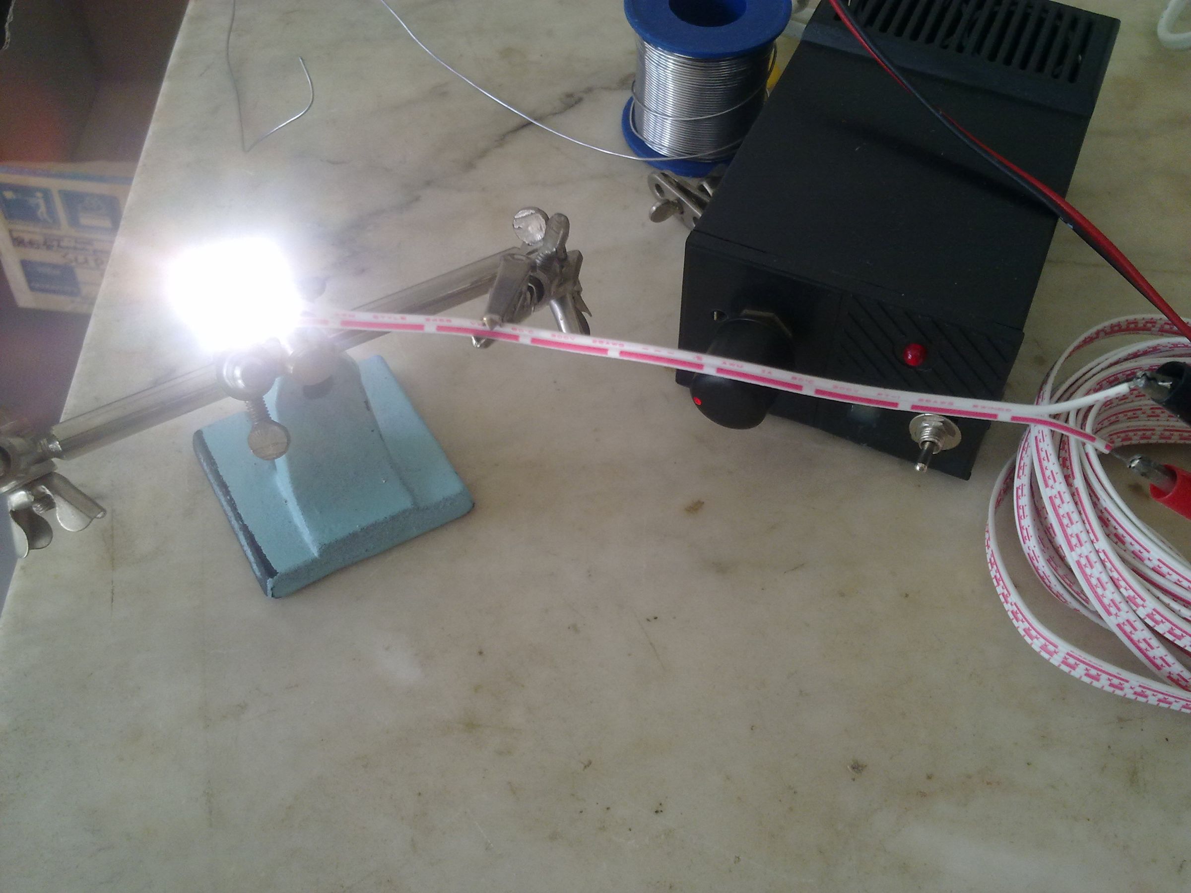 Soldering Led Smd 5050 to the Cable