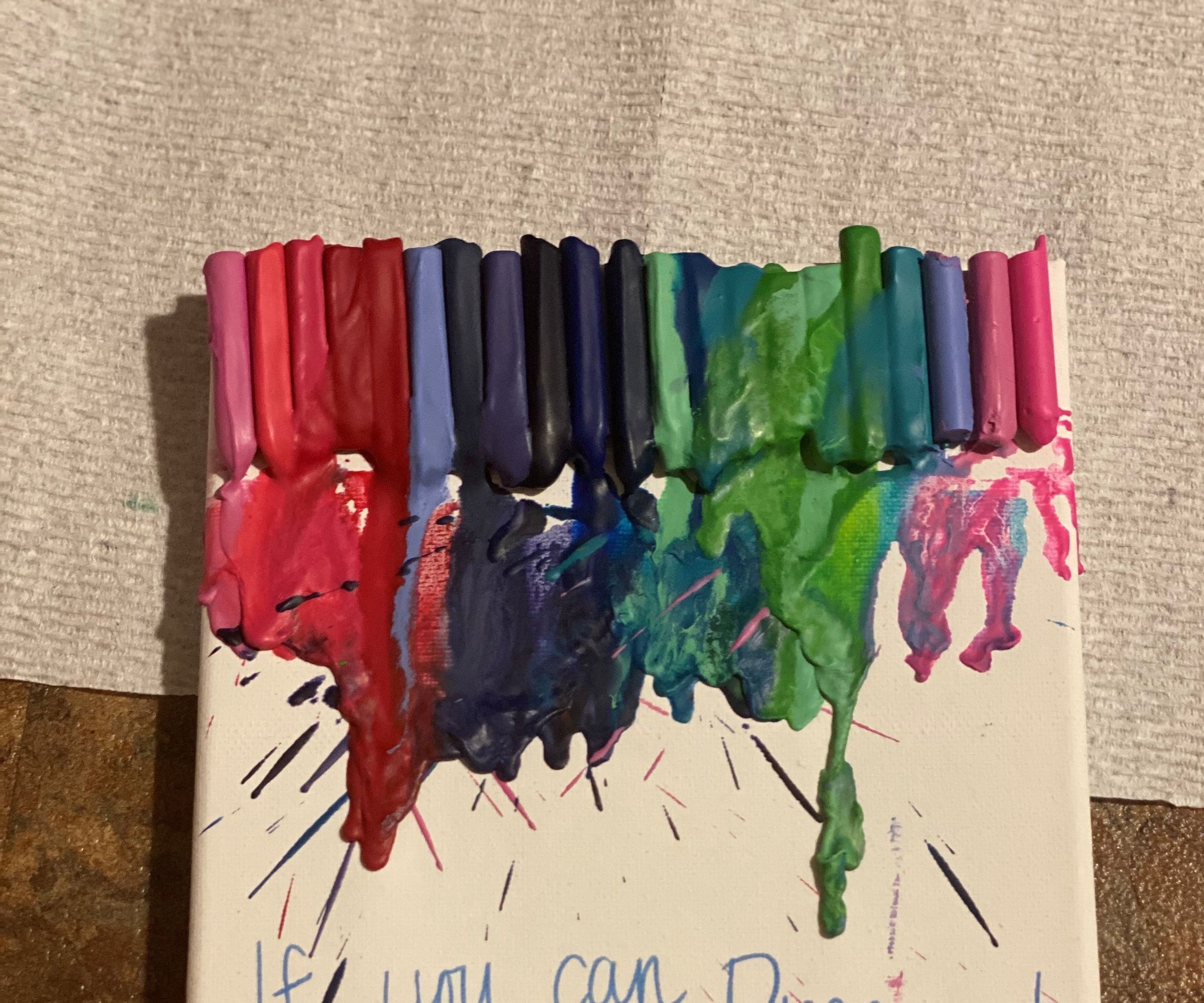 Melted Crayon Art