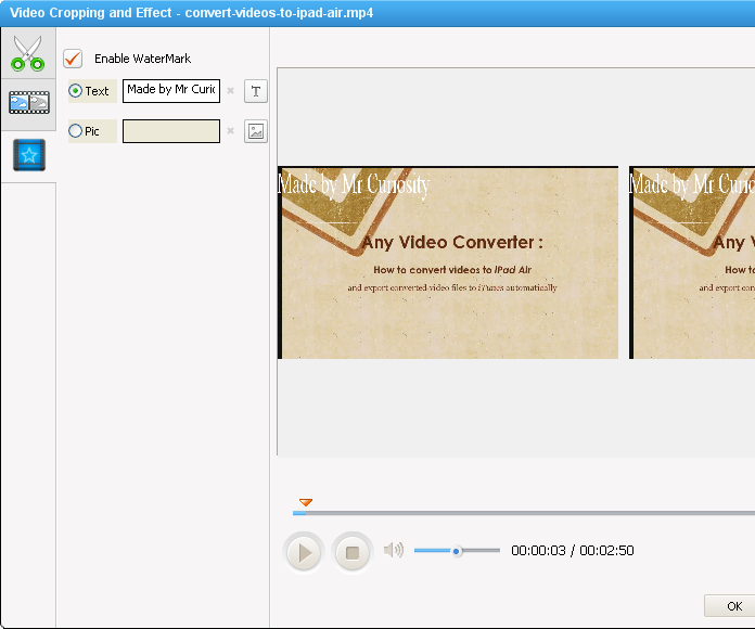 How to Add Text or Logo Watermark to the Video You Made