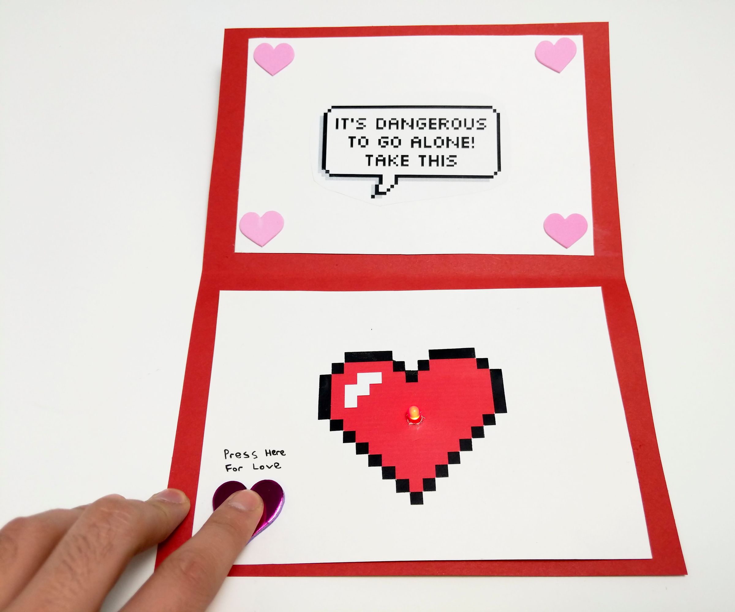 Zelda DIY Valentine's Card