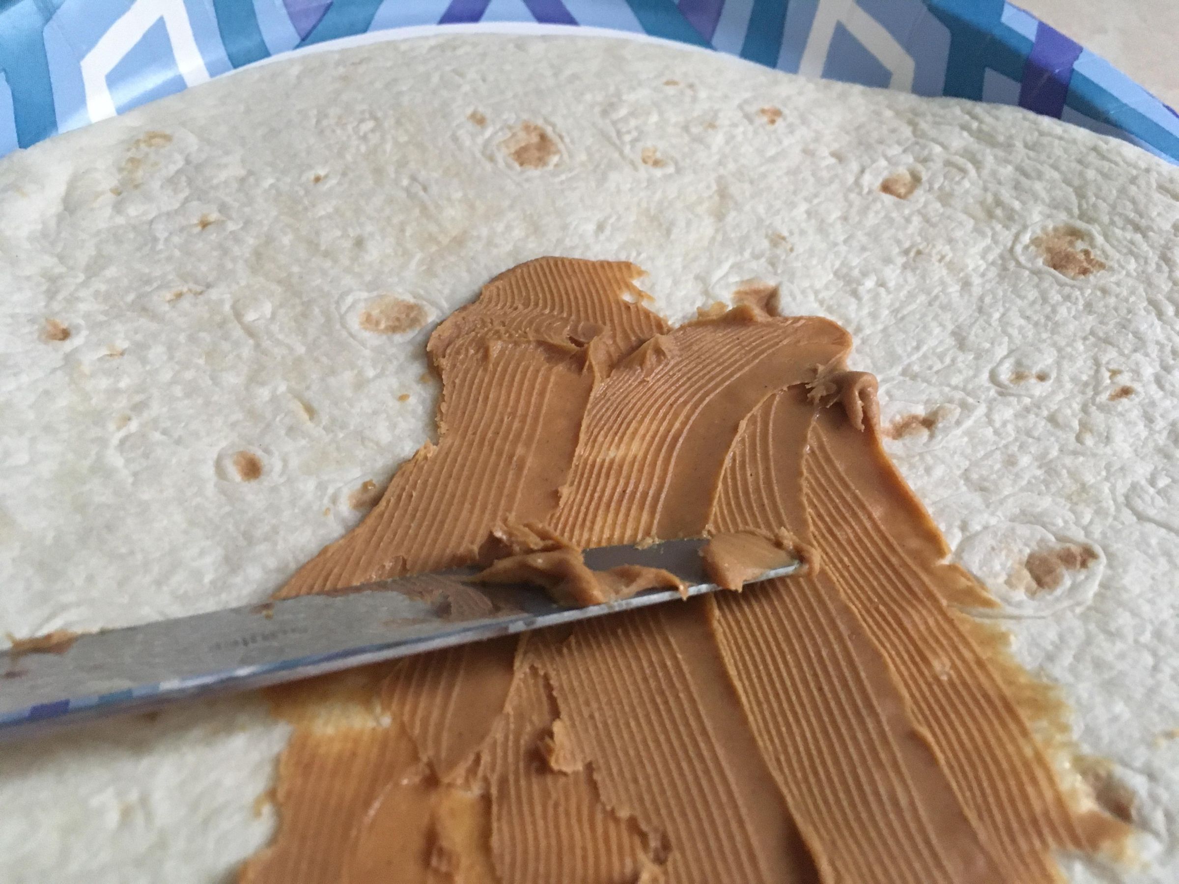 Peanut Butter Tortilla 3 Steps Instructables