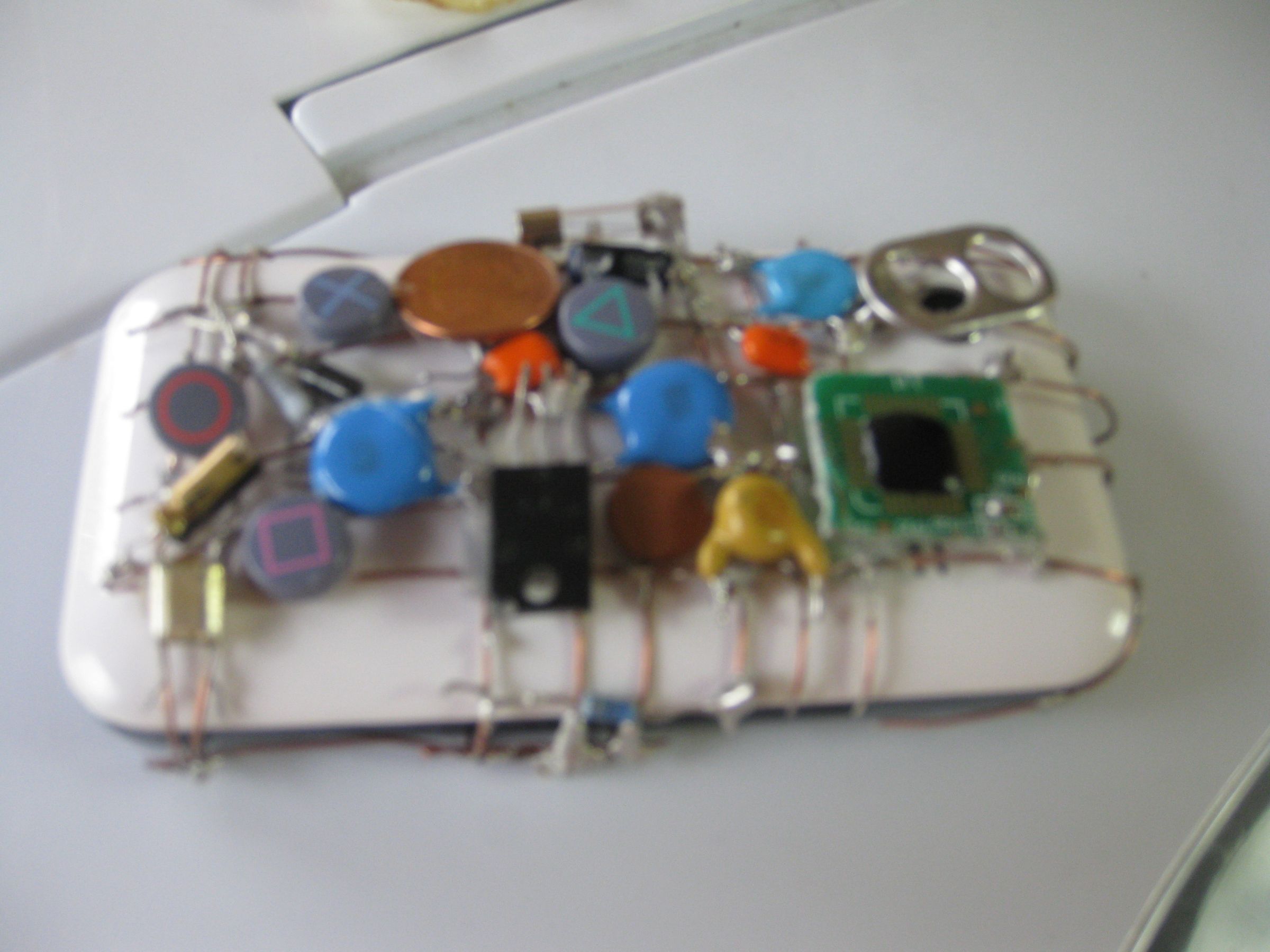 An Aesthetic Phone Case From Electronic Components